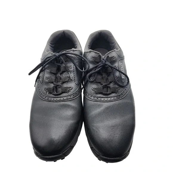 Footjoy Black Leather Golf Shoes 45449 Flexzone Men's Size 11.5 M - Picture 2 of 9